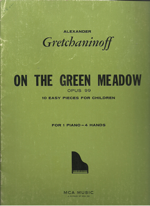 Picture of On the Green Meadow Op. 99, A. Gretchaninoff, 10 Easy Piano Duets for Children