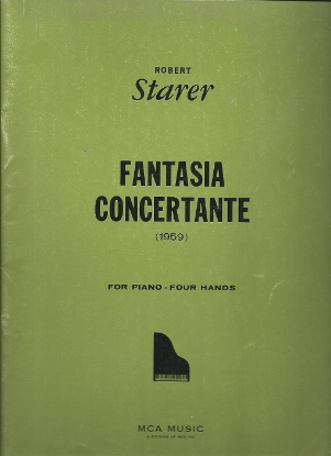 Picture of Fantasia Concertante(1959), Robert Starer, piano duet 