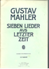 Picture of Seven Last Songs (Sieben lieder aus letzter zeit), Gustav Mahler, medium voice 