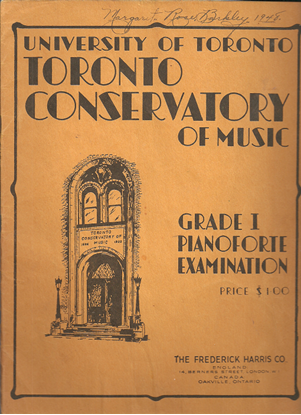 Picture of Royal Conservatory of Music, Grade  1 Piano Exam Book, 1947 Edition, University of Toronto
