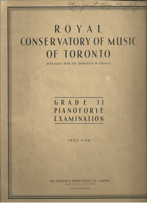 Picture of Royal Conservatory of Music, Grade  2 Piano Exam Book, 1947 Edition, University of Toronto