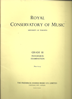 Picture of Royal Conservatory of Music, Grade  3 Piano Exam Book, 1966 Edition, University of Toronto