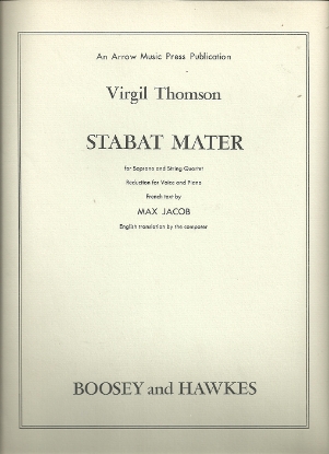 Picture of Stabat Mater, Virgil Thomson, soprano solo