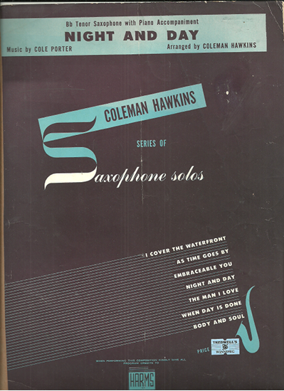 Picture of Night & Day, Cole Porter, arr. by Coleman Hawkins for tenor sax