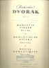 Picture of Antonin Dvorak, Romantic Pieces Op. 75, violin & piano 