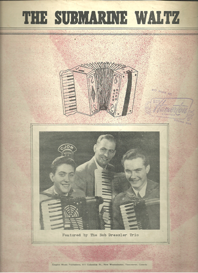 Picture of The Submarine Waltz, Scandinavian accordion solo, performed by The Bob Dressler Trio