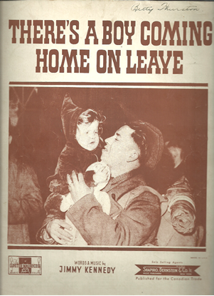 Picture of There's a Boy Coming Home on Leave, Jimmy Kennedy