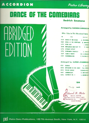 Picture of Dance of the Comedians (abridged version), Bedrich Smetana, arr. for accordion solo by Carmen Carrozza