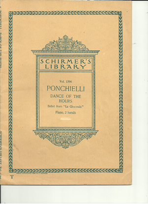 Picture of Dance of the Hours, A. Ponchielli, transcribed for piano solo