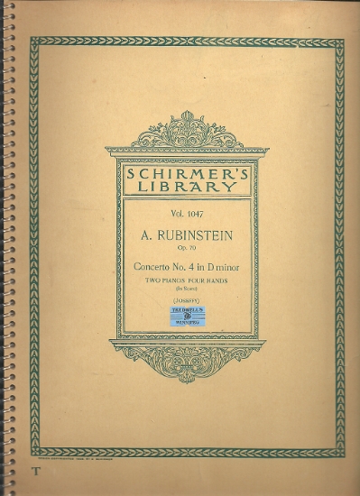 Picture of Concerto No. 4 in d minor, Anton Rubinstein