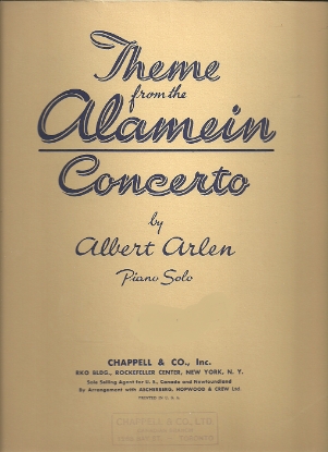 Picture of The Alamein Concerto, Albert Arlen, complete 