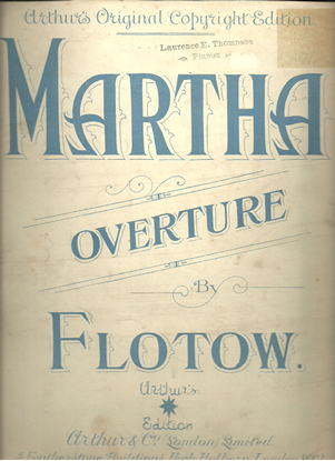 Picture of Martha Overture, von Flotow, transc. for piano solo by Oscar Allon