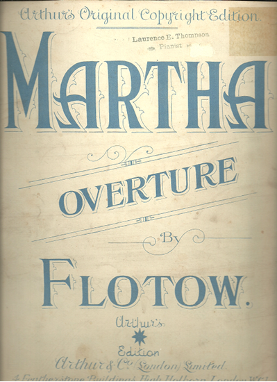 Picture of Martha Overture, von Flotow, transc. for piano solo by Oscar Allon
