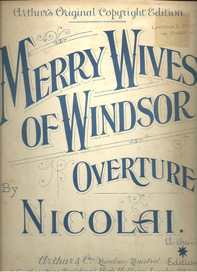 Picture of Merry Wives of Windsor Overture, Otto Nicolai, transc. for piano solo by Oscar Allon