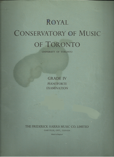 Picture of Royal Conservatory of Music, Grade  4 Piano Exam Book, 1953 Edition, University of Toronto