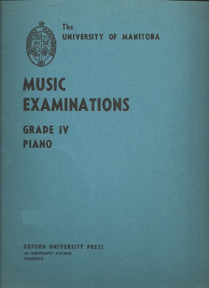 Picture of Western Board of Music, Grade 4 Piano Exam Book, 1940 Edition