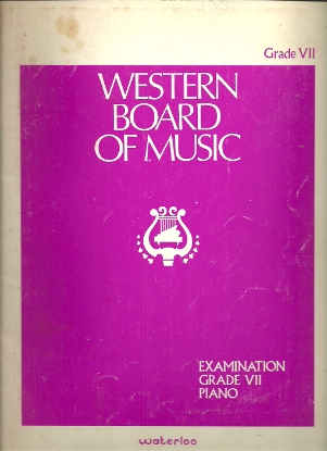 Picture of Western Board of Music, Grade 7 Piano Exam Book, 1977 Edition