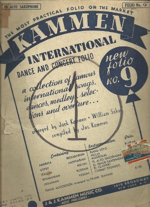 Picture of Kammen International Dance Folio No. 9, alto sax 