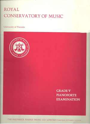 Picture of Royal Conservatory of Music, Grade  5 Piano Exam Book, 1971 Edition, University of Toronto