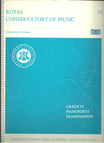 Picture of Royal Conservatory of Music, Grade  6 Piano Exam Book, 1975 Edition, University of Toronto