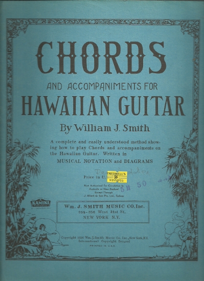 Picture of Chords & Accompaniments for Hawaiian Guitar, William J. Smith