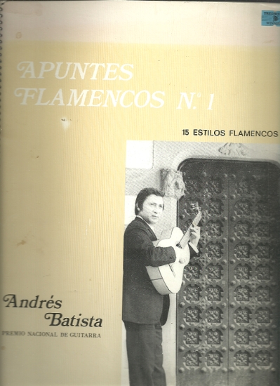 Picture of Apuntes Flamencos No. 1, 15 Estilos Flamencos, Andres Batista