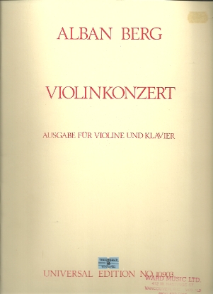 Picture of Violin Concerto, Alban Berg