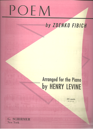 Picture of Poem, Zdenko Fibich, transc. Henry Levine, piano solo