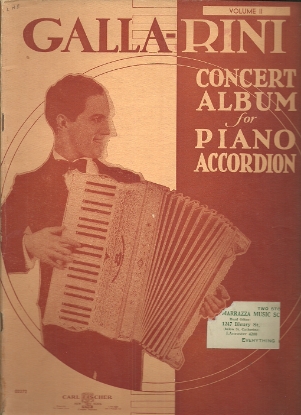 Picture of Galla-Rini Concert Album Vol. 2, accordion 