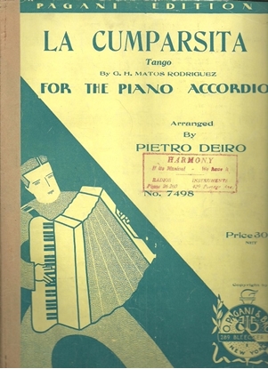 Picture of La Cumparsita, G. H. Matos Rodriguez/Pietro Deiro, accordion solo 