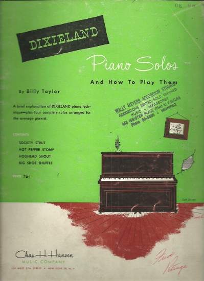 Picture of Dixieland Piano Solos & How to Play Them, Billy Taylor