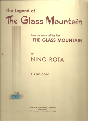 Picture of The Legend of Glass Mountain, from film "The Glass Mountain", Nino Rota, piano solo 
