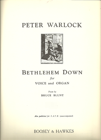 Picture of Bethlehem Down, Peter Warlock, poem by Bruce Blunt, medium voice 