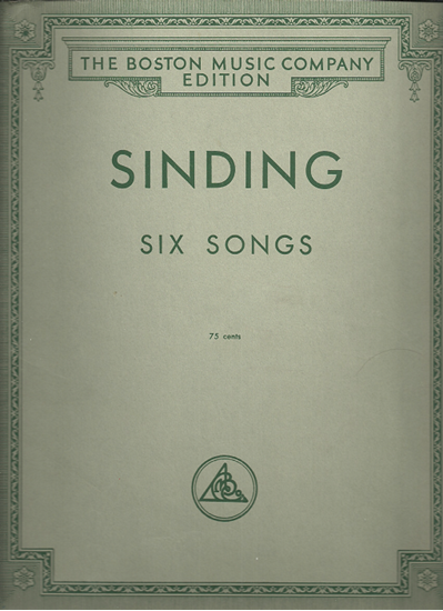 Picture of Christian Sinding, Six Songs