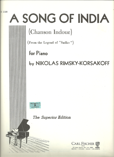 Picture of Song of India, from the legend of "Sadko", N. Rimsky-Korsakov, transc. Julius Chaloff, piano solo 