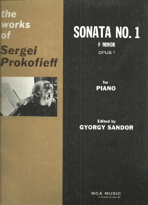 Picture of Sergei Prokofieff (Prokofiev), Piano Sonata No. 1 Opus 1 in f minor, ed. Gyorgy Sandor