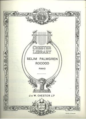 Picture of Rococo, Selim Palgren, piano solo 