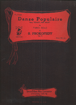 Picture of Danse Populaire from "Romeo & Juliet" Op. 75, Sergei Prokofieff (Prokofiev)