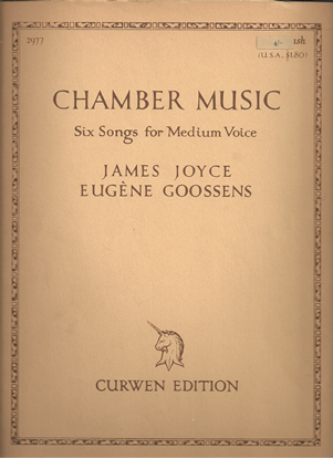 Picture of Six Songs for Medium Voice, James Joyce & Eugene Goossens