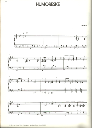 Picture of Humoreske, Antonin Dvorak, Mary Lou Williams/ Brian Priestly, piano solo transcription, sheet music, pdf copy
