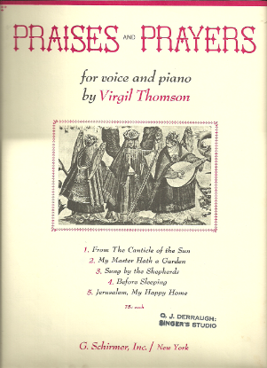 Picture of Sung by the Shepherds, from "Praises and Prayers", Virgil Thomson