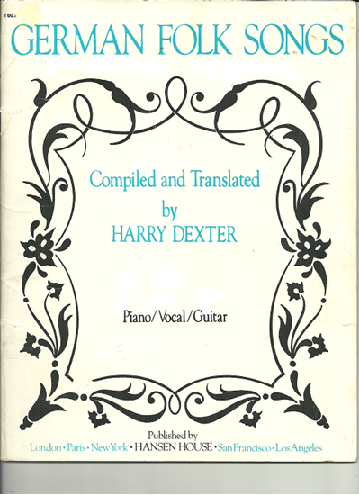 Picture of German Folk Songs, arr. for easy piano by Harry Dexter