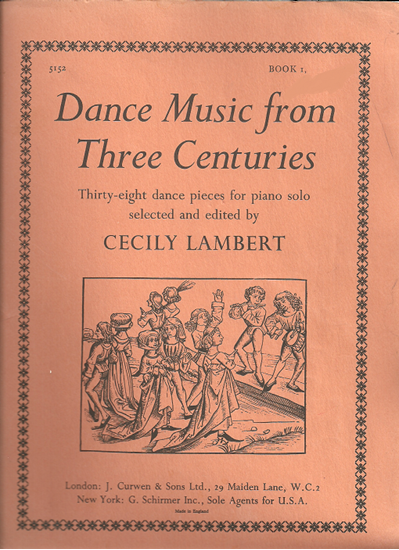 Picture of Dance Music from Three Centuries Book 1, ed. Cecily Lambert