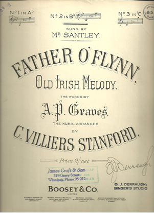 Picture of Father O'Flynn, Charles Villiers Stanford, medium voice Bb