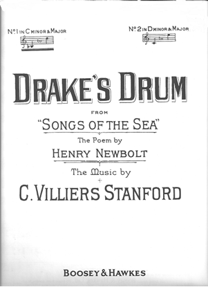 Picture of Drake's Drum, from "Songs of the Sea", Charles Villiers Stanford, low voice solo