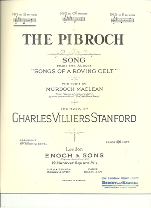 Picture of The Pibroch, from "Songs of a Roving Celt", Charles Villiers Stanford, low voice solo