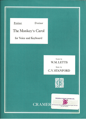 Picture of The Monkey's Carol, Charles Villiers Stanford, low voice solo