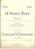 Picture of A Soft Day, Charles Villiers Stanford, high voice solo