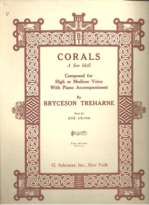 Picture of Corals, Bryceson Treharne, med-high voice