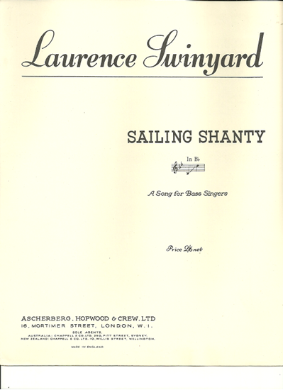 Picture of Sailing Shanty, Laurence Swinyard, bass voice solo